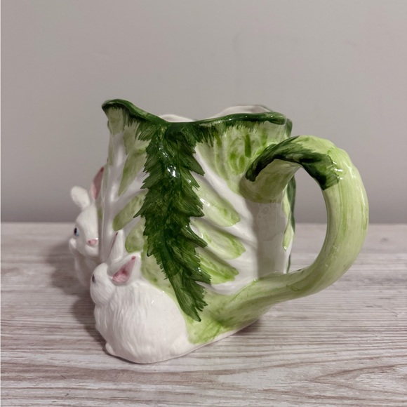 1992 Ceramic Bunny Rabbit Pitcher - Picture 2 of 5